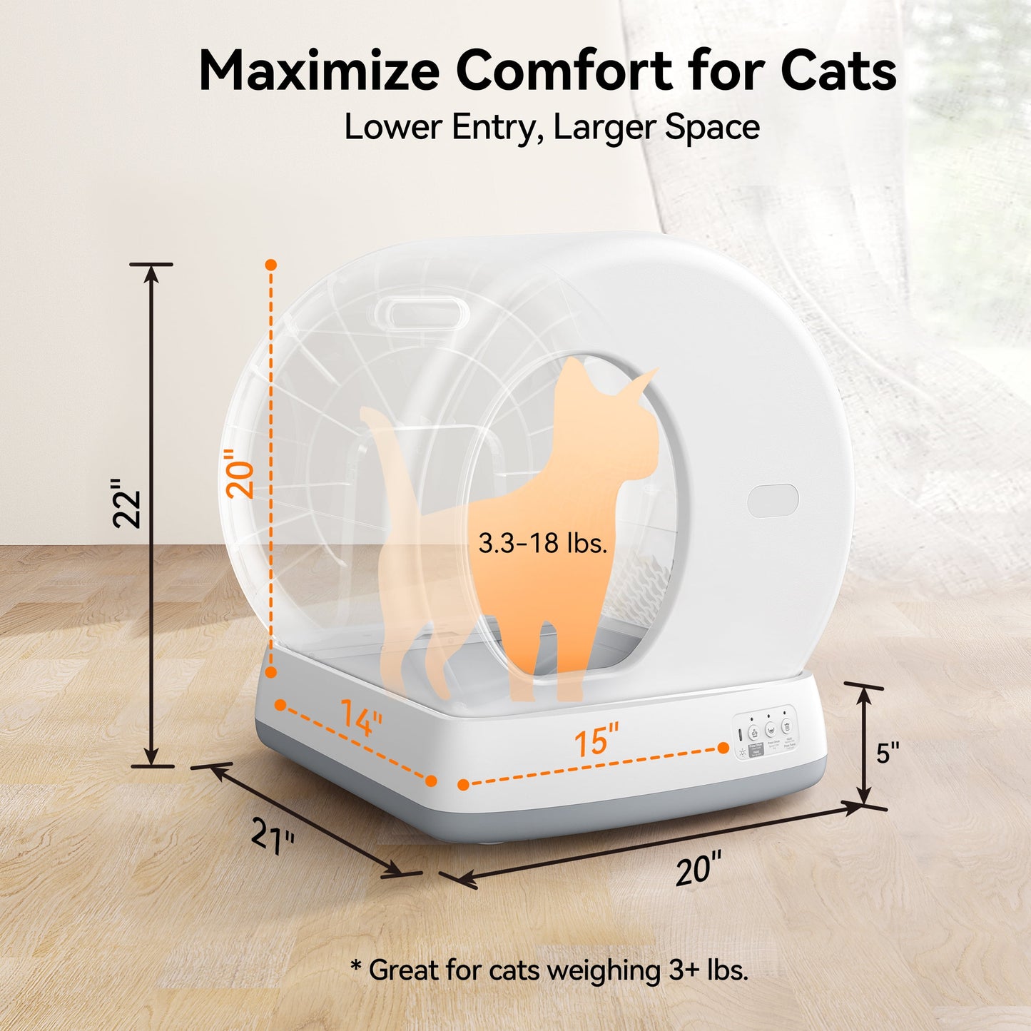 Revolutionary Smart Self-Cleaning Cat Litter Box with APP Control & Safety Features - Sleek White Design